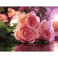 Картина по номерам Розы на столе 40х50 см АртТойс