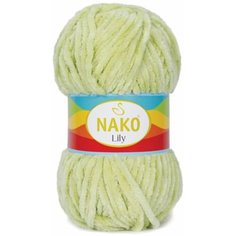 Пряжа Nako Lily салатовый (6811), 100%полиэстер, 180м, 100г, 2шт