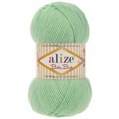 Пряжа Alize Baby Best, 90 % акрил, 10 % бамбук, 100 г, 240 м, 5 шт., 41 зеленый