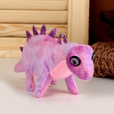 Мягкая музыкальная игрушка Динозаврик, 27 см, цвет фиолетовый Made in China