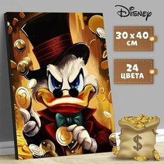 Картина по номерам в плёнке, Скрудж 30х40 см Нет бренда