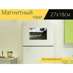 Магнитный пазл "Озеро, мекленбург, западная померания" на холодильник 27 x 18 см. Lots Prints