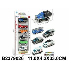 Машинки металлические инерционные (6 шт в упаковке) XIN KA ER 2379026