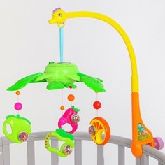 Мобиль музыкальный «Фрукты», работает от батареек Noname