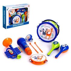 Набор музыкальных инструментов «Зверята», 9 предметов КНР