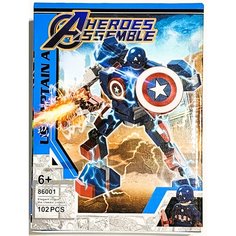 Капитан Америка конструктор Heroes Assemble, 102 детали, #1