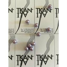 Пуговица-жемчужинка на металлической ножке-петельке, 1 шт. Noname