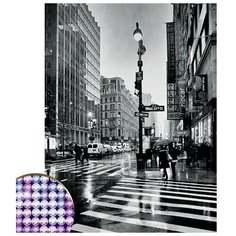 Алмазная мозаика с частичным заполнением на подрамнике «Город» 30х40 см Школа талантов