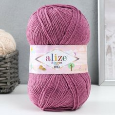 Пряжа "Sekerim Bebe" 100% акрил 320м/100гр (28 сухая роза) Alize