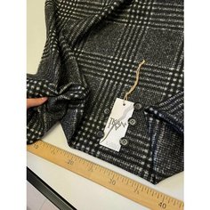 Ткань Пальтовая принтованная шерсть с альпакой, 1 м. Noname