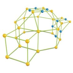 3D развивающий конструктор детский полноразмерный палатка туннель с легким каркасом, отличный недорогой подарок build your own den Czone