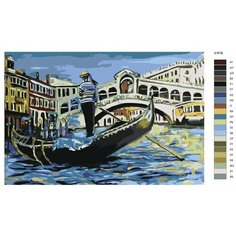 Картина по номерам V-918 "Италия. Венеция - следуя по течению", 50x70 см Brushes Paints