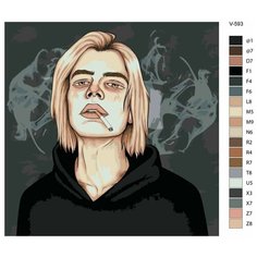 Картина по номерам V-593 "Новая школа. Фараон", 40x40 см Brushes Paints