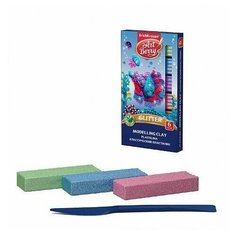 Классический пластилин ArtBerry с Алоэ Вера Glitter с блестками 6цв, 108г (8 шт.) Erich Krause