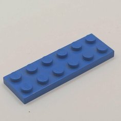 Деталь LEGO 379523 Плитка 2X6 (синяя) 50 шт.