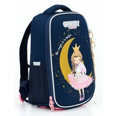 Ранец/ рюкзак/ школьный GRIZZLY RAw-396-3 облегченный с одним отделением, для девочки
