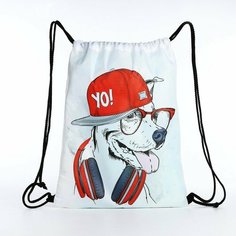 Мешок для обуви на шнурке, цвет белый/разноцветный Gold Seller