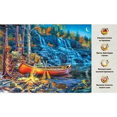 Алмазная мозаика 30х40, на подрамнике, полная выкладка квадратными стразами/Лес/Животные Даймонд Канвас