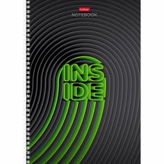 Тетрадь А4, 96 листов в клетку на гребне INSIDE, обложка мелованный картон, выборочный матовый лак, блок 65г/м2, 4В микс Gold Seller