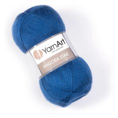 Пряжа YarnArt Angora Star (Ярнарт Ангора Стар) Нитки для вязания, 100г, 500м, 20% шерсть 80% акрил, цвет 551 джинсовый, 2 шт.