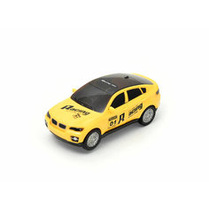 Машинка BMW на батарейках музыкальная, желтая, 18 см Toysa
