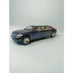 Коллекционная машинка игрушка металлическая Mercedes Maybach S650 коллекционная металлическая игрушка масштаб 1:24 синий Китай
