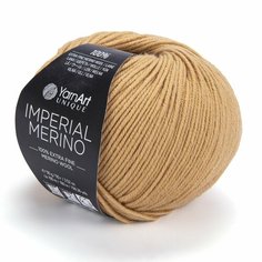 Пряжа YARNART Imperial Merino YarnArt, желтый песок - 3308, 100% мериносовая шерсть Extra fine, 10 мотков, 50 г, 100 м.
