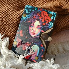 Дайскейс для кубиков на коже днд "Очарование" / dungeon and dragon Чудеса леса