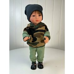 Кукла "Марко", в военном стиле, 34 см, арт. 22309K56 Tukitu