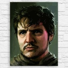 Картина по номерам на холсте сериал Last of Us Джоэл (Педро Паскаль, PS, PC, XBOX, SWITCH) - 12616 В 30x40 Бруталити