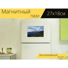 Магнитный пазл "Испанский горная дорога, горная дорога, посмотреть" на холодильник 27 x 18 см. Lots Prints