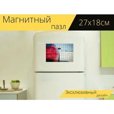 Магнитный пазл "Машина, камаро, авто" на холодильник 27 x 18 см. Lots Prints