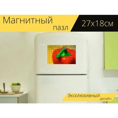 Магнитный пазл "Перец, еда, кухня" на холодильник 27 x 18 см. Lots Prints