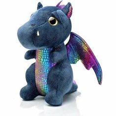 Мягкая игрушка дракон 25 см синий Нет бренда