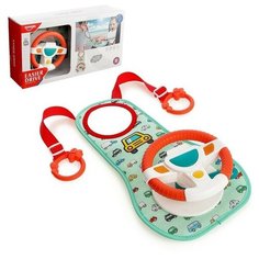 Руль «Крутой водитель», вешается на сиденье машины, с зеркалом, световые и звуковые эффекты Noname