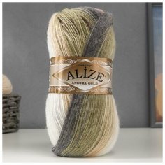 Пряжа "Angora Gold Batik" 20% шерсть, 80% акрил 550м/100гр (1893), 1шт Alize