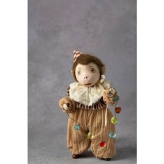 Авторская кукла "Обезьянка" ручной работы, каркасная, интерьерная Кукольная коллекция Натальи Кондратовой