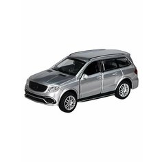 Машинка металлическая инерционная Play Smart 1:43, Mercedes-Benz GL, 9 см в коробке, 6532W серебро