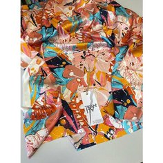 Ткань Плательно-блузочный принтованный шелк с эластаном, 1 м. Noname