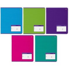 Комплект 50 штук, Тетрадь школьная А5 24л, линия, скрепка классика 7-24-011/2 в ассорт Альт