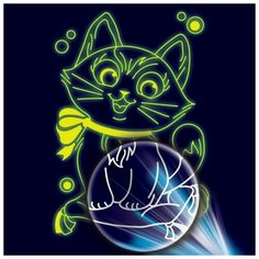 Лунная гравюра «Кот» 14,8 х 21 см Школа талантов