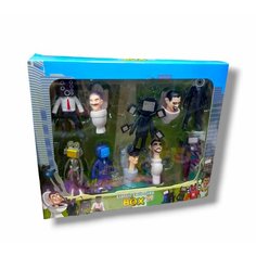Игровой набор Скибиди туалеты 10 шт по 8 см китай