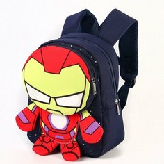 Рюкзак детский, Текстиль,"SUPER HERO Iron man", MARVEL