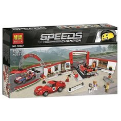Конструктор Lari (Bela) Speeds Champion 10947 Гараж Феррари, 883 дет.
