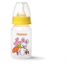 Fissman Бутылочка пластиковая 120 мл 6869\6870\6871, с рождения, желтый