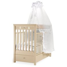 Кроватка Feretti Elite FMS, классическая, продольный маятник, слоновая кость