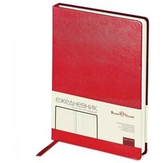 Ежедневник недатированный Bruno Visconti Megapolis искусственная кожа А5 160 листов красный (145x215 мм) 213269