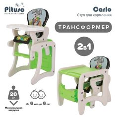 Стульчик-парта Pituso Carlo, зайчик серый