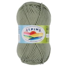 Пряжа Alpina Misty, 70% хлопок, 30% шерсть, 10*50 г, 105 м+-5 м, №19, фисташковый