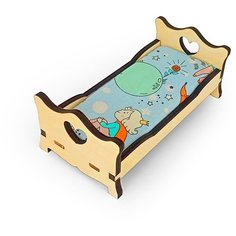 Кроватка для кукол "сердечко", 15 см мк-003 Altair